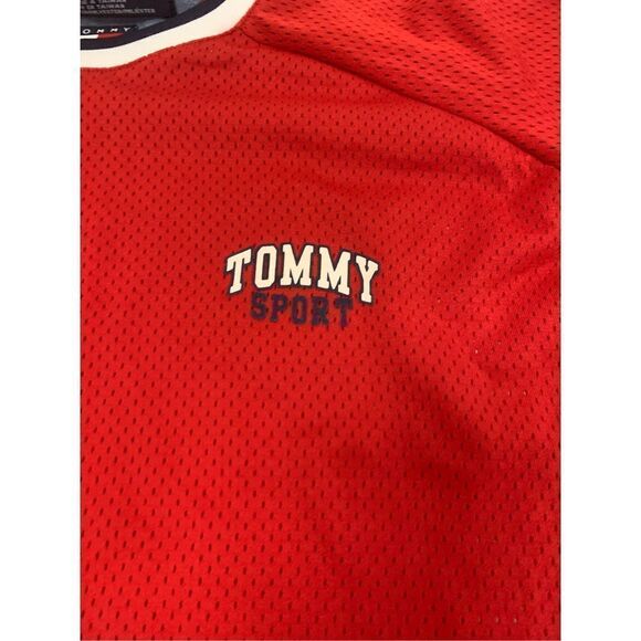 Vintage Tommy Jeans Mesh Jersey Style T-shirt - Picture 2 of 7